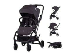 Carrinho de Bebé Go Twist com Assento Giratório de 360° da CHIPOLINO Até 22kg Charcoal