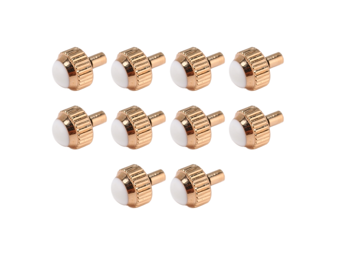 10 Peças Corona Reloj Acero Inoxidable Ouro Rosa Peça De Reposição 4mm Acessório