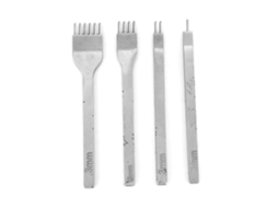 Ferramentas De Artesanato Em Couro Diy De Aço: Punch De Costura De 1/2/4/6 Dentes (3mm)