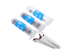 Kit De 300 Agulhas Aço Inoxidável Para Coleta Insetos Ounona, Com Pinos Fixação Cabeça Plástico, Tamanhos 2,