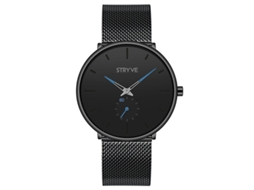Relógio Masculino Slim Business de Quartzo com Pulseira de Malha Milanesa, À Prova D'água. MDUG (azul)