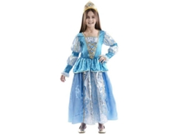 Fato de Menina DISFRAZZES Princesa Azul (Tam: 5 a 6 anos)