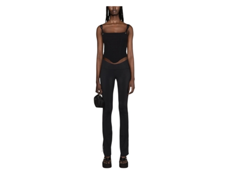 Leggins De Mulher Palm Angels Svasati Righe Algodão Preto (xs)