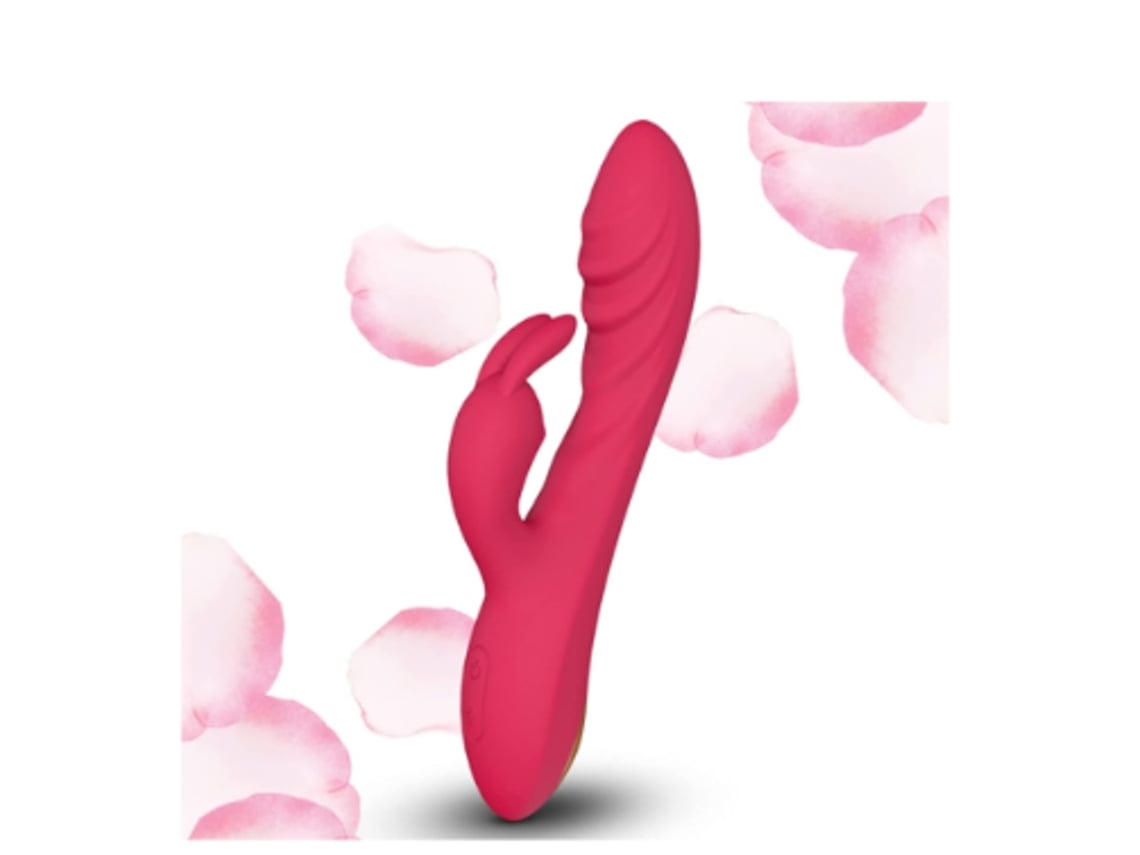 Vibrador Feminino 2 Em 1 Brinquedo Sexual Para Casal Com Carregamento Usb Silicone À Prova Dágua Vermelho Facpoet