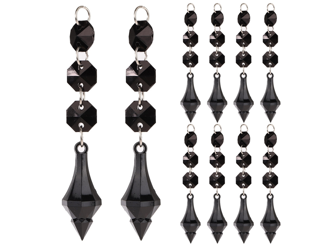 Baok-DIY Pingente de Bola de Acrílico Transparente para Pendurar, Acessório Ornamental (m)