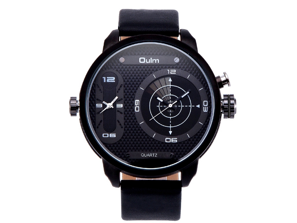 Reloj De Pulsera Para Hombre Oulm Sport De Cuarzo Impermeable (blanco)