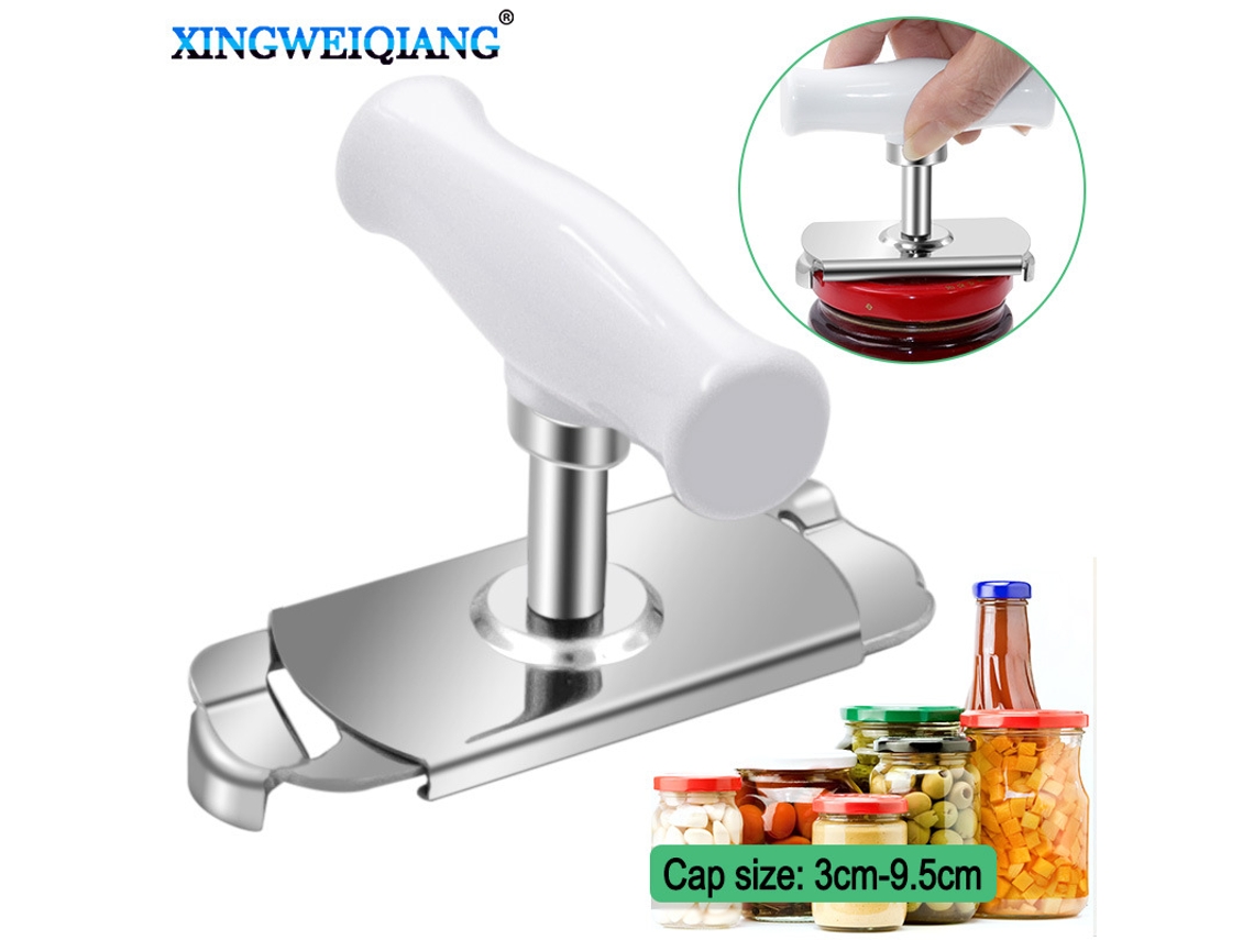 Abridor De Latas Ajustável Em Aço Inoxidável Para Utensílios Cozinha