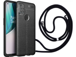 Capa Oneplus Nord N10 Rugged Leather com Fita Preto
