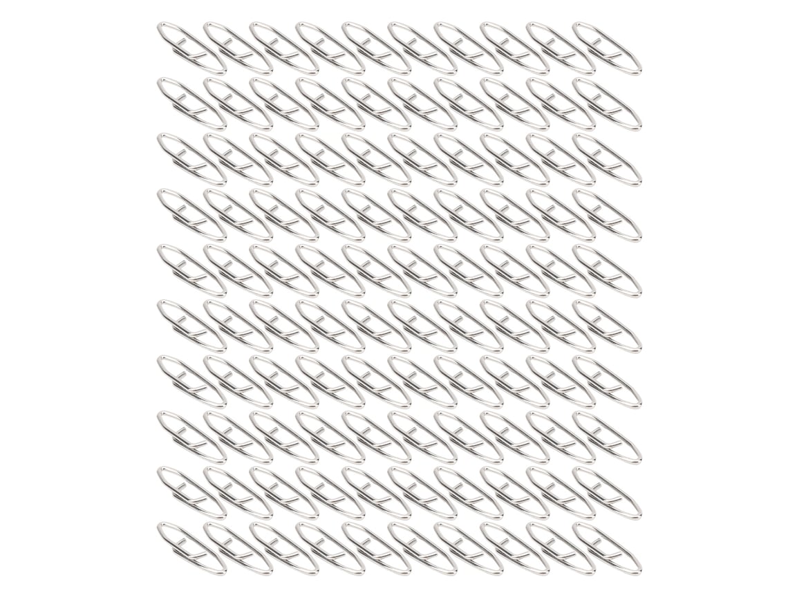100 Clips de Pesca Aço Inox Rápido