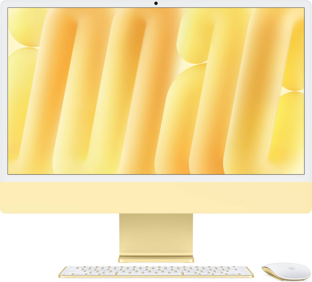 iMac APPLE CTO Amarelo (24" - Apple M4 - RAM: 16 GB - 512 GB SSD - Teclado Portuguese)