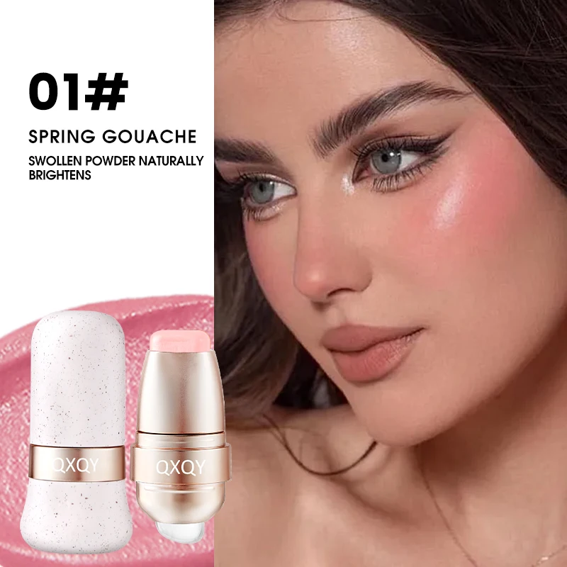 Batom E Blush Cremoso De Longa Duração Com Textura Sedosa, Blush Cremoso De Longa Duração E Hidratante Labial.