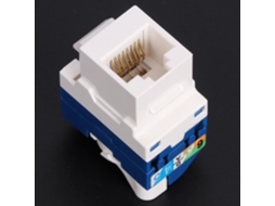 HURRISE Rj45 Cat6 Module 2Pcs Cat6 Networks Module Rotating Rj45 Network Cable Information Connector Socket Adapter