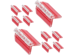 Conjunto De 12 Mini Dobradiças Plástico Autoadesivas Em Acrílico Para