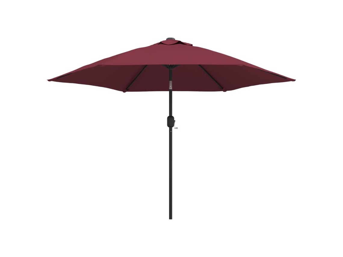 Guarda sol de Jardim com Poste de Metal 300 Cm Bordô MAISON EXCLUSIVE