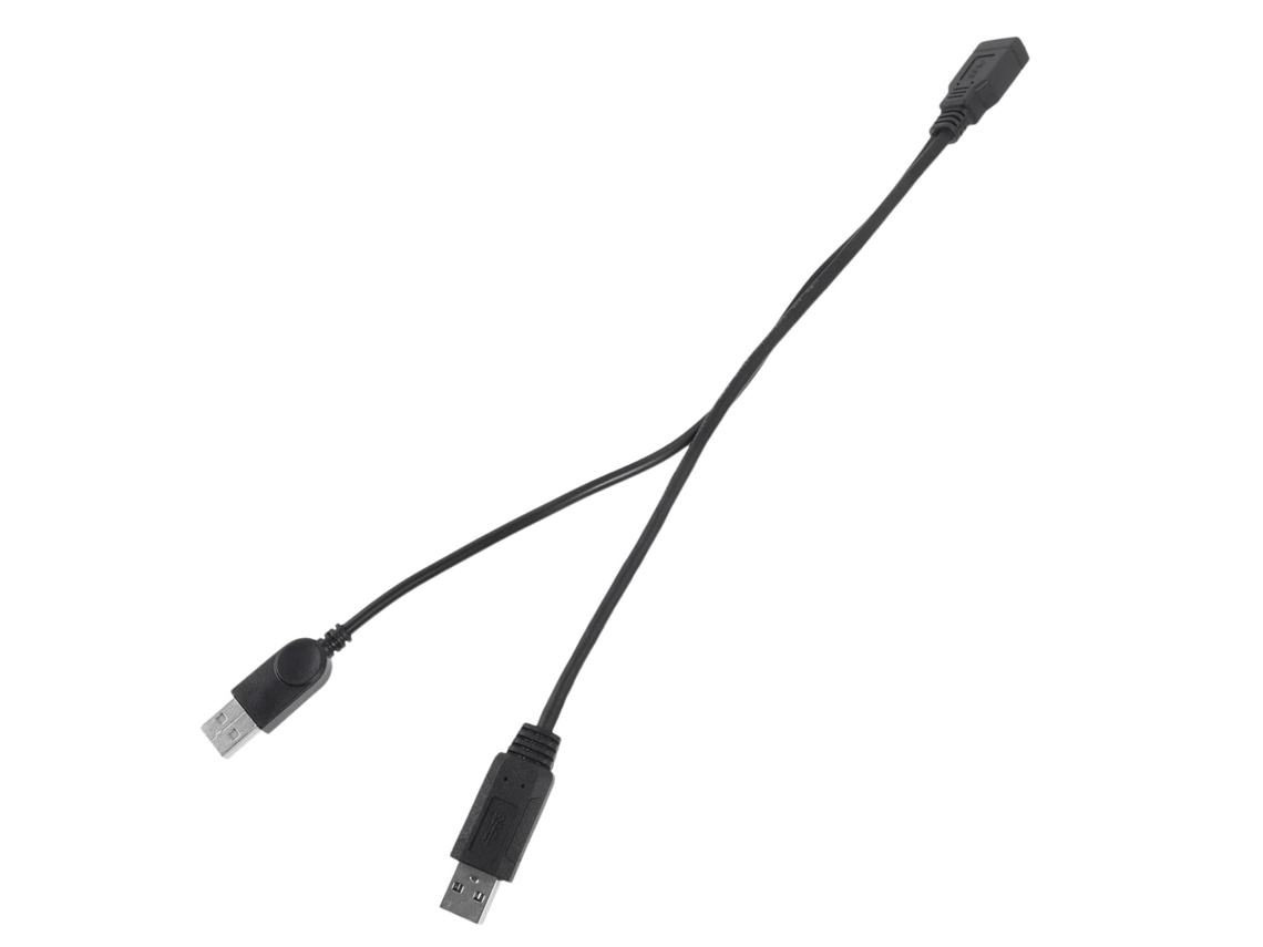 Cabo Extensor Usb Com Conector Duplo Macho Para Transferência De