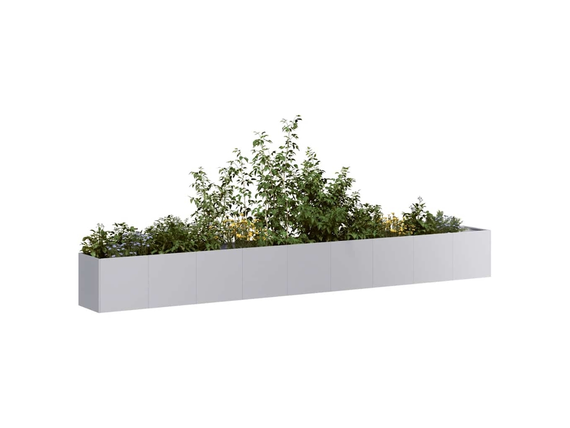 Vidaxl Planter 360x40x40 Cm Aço Galvanizado
