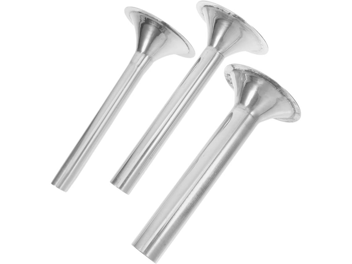Conjunto De 3-tubos Aço Inoxidável Para Enchimento Linguiça, Acessórios Duráveis Para Fazer Linguiças E Carne Moída Na