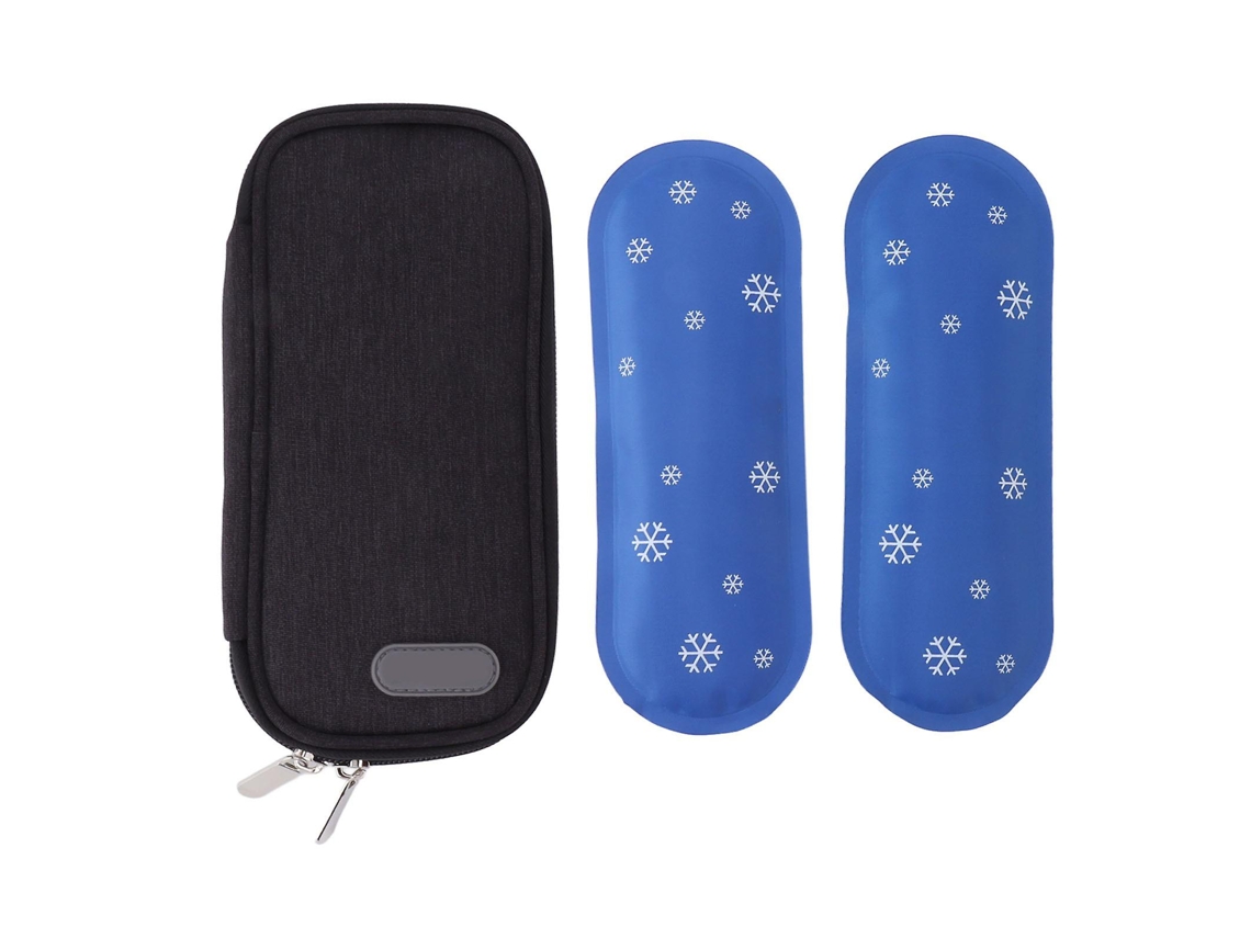 Bolsa Térmica Para Insulina Com 2 Lâmpadas De Resfriamento, Bolsa Térmica Médica Portátil Isolante Para Viagens Ao Ar Livre Hk Slowmoose