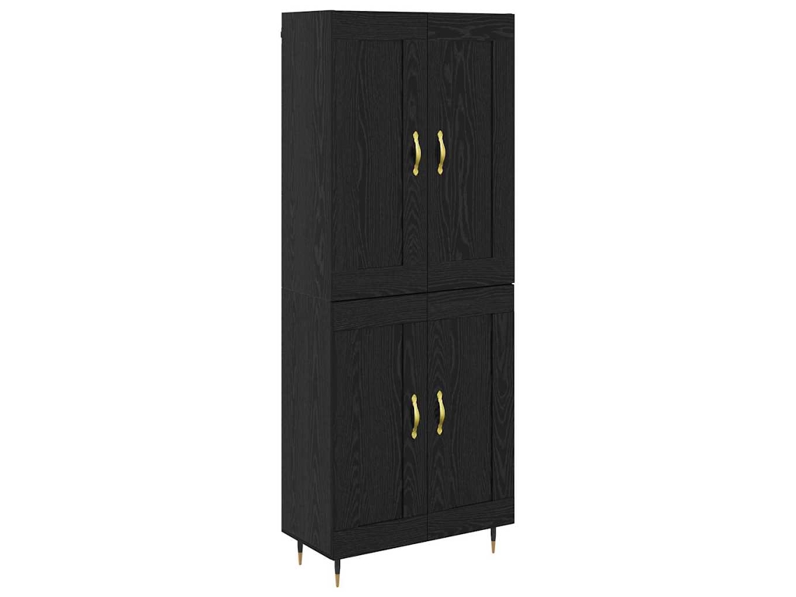 Conjunto 1 Móveis Highboard Vidaxl Preto Derivados De Madeira (69,5 X 34 X 90 Cm)