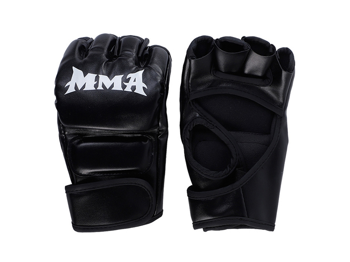 Luvas de Boxe com Meio Dedo para MMA Preto | S/MARCA