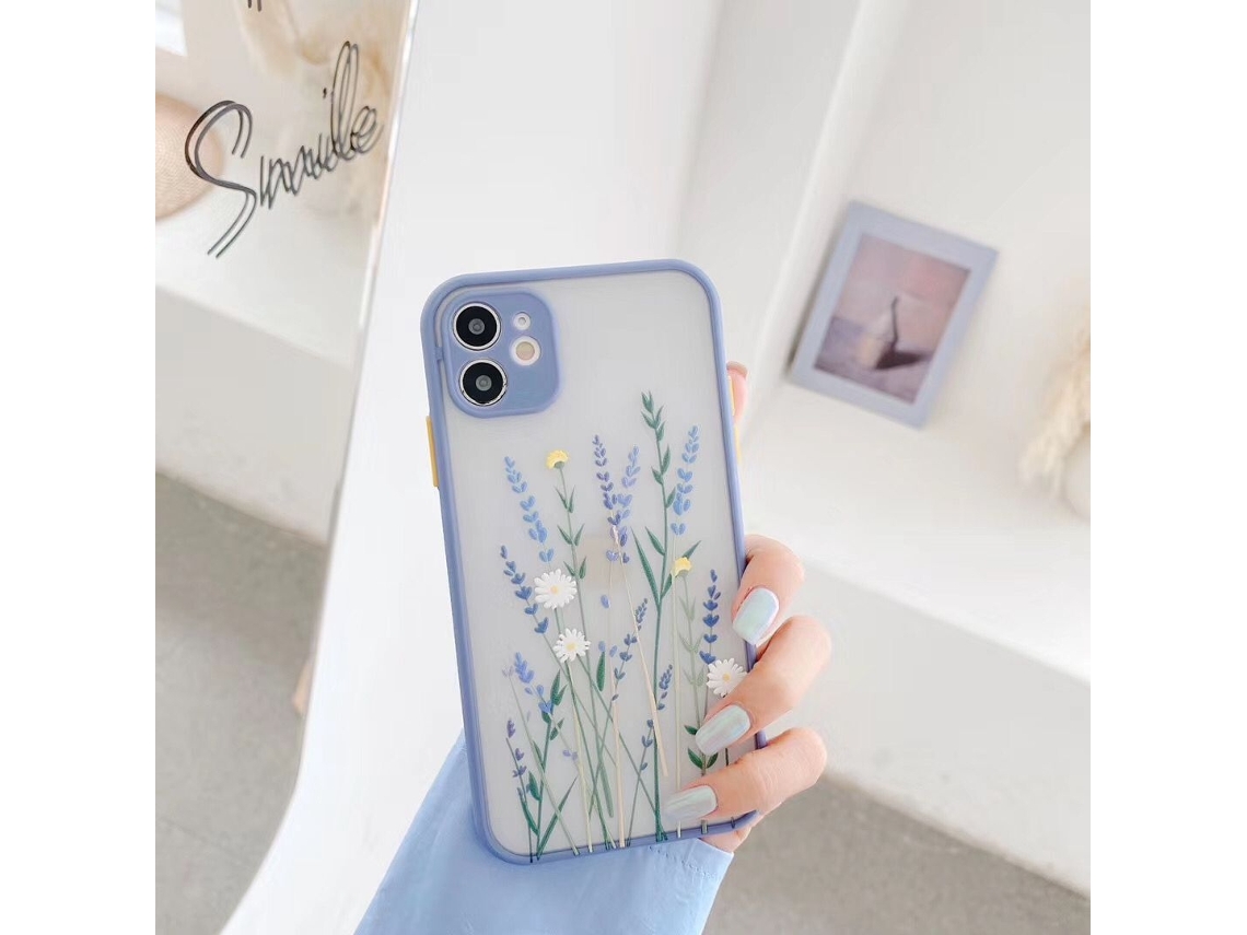 Capa Para Iphone 17 Pro Com Flores De Lavanda