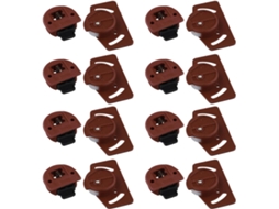 Rodízios Para Trilho De Porta Correr, Rodízios Para Portas De Guarda Roupa, Armário E Box De Chuveiro, Marrom E Branco