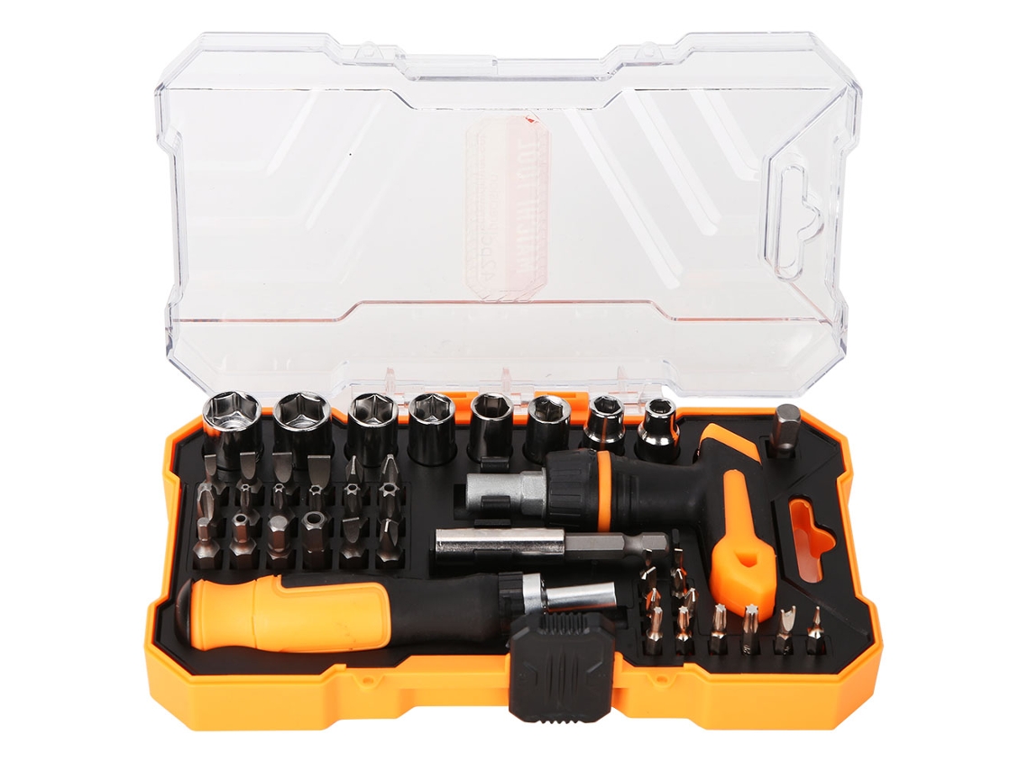 Kit De 42 Bits De Parafusadeira Com Iman Slot Cruz Estrela Quadrado Hexagonal Sockets Ferramenta Mecânica