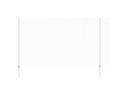 Conjunto 1 Cerca Externa Vidaxl Prateado Aço (25 X 1,4 M)