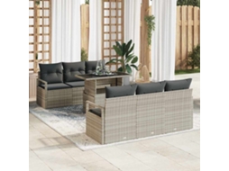 Vidaxl Conjunto De Sofá De Jardim 7 Unid. 6-número De Lugares
