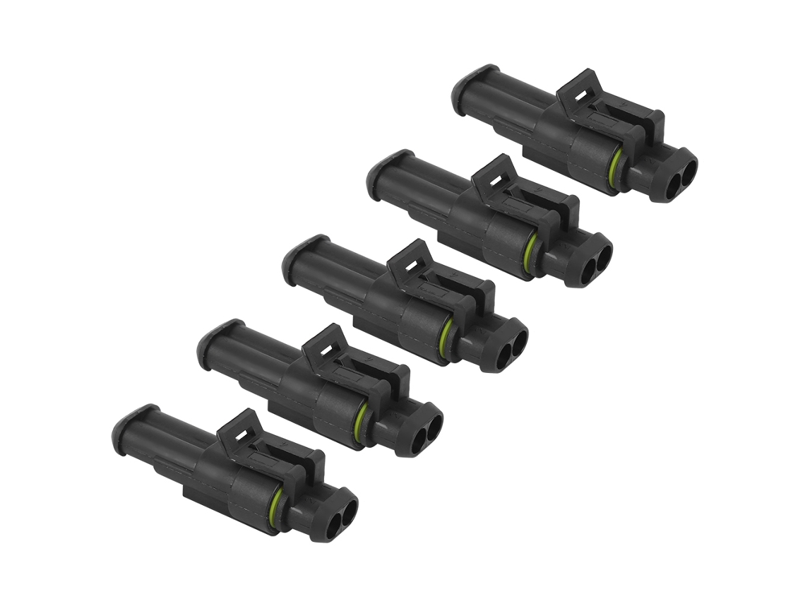 Laxiscreed Conector De Fios Para Automóveis Impermeável De 2 Pinos Para Ligação Segura E Resistente