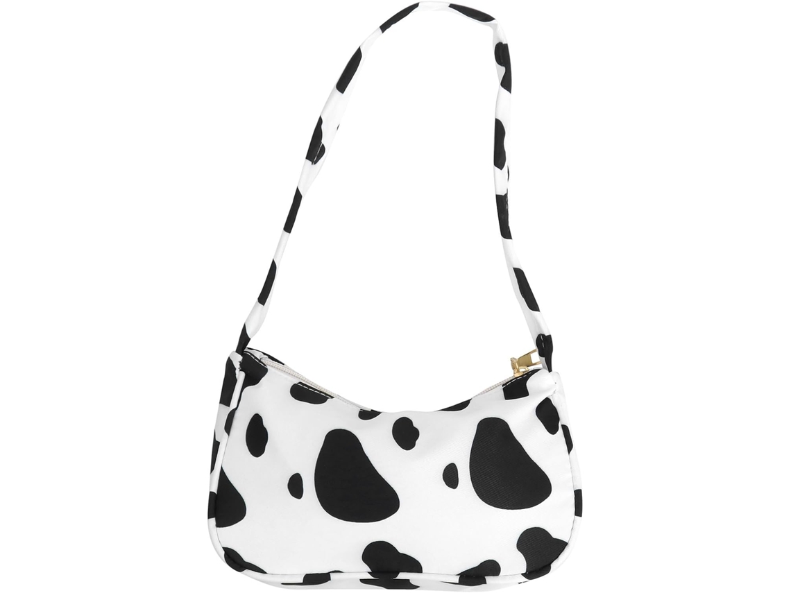 Bolsa Moderna Com Estampa De Vaca - Bolsa Feminina Estilo Nuvem, Bolsa De Ombro Estilo Diabo