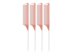 4 Pentes De Cauda De Rato Em Aço Inoxidável Para Estilo De Cabelo Com Design Ergonômico E Leve