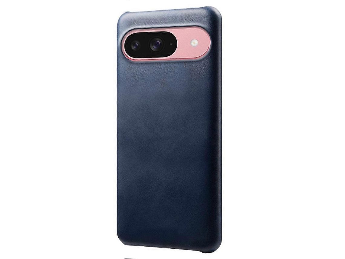 Capa Protetora De Couro Sintético Com Textura De Bezerro Tkdaddy Para Google Pixel 10/10 Pro, Azul