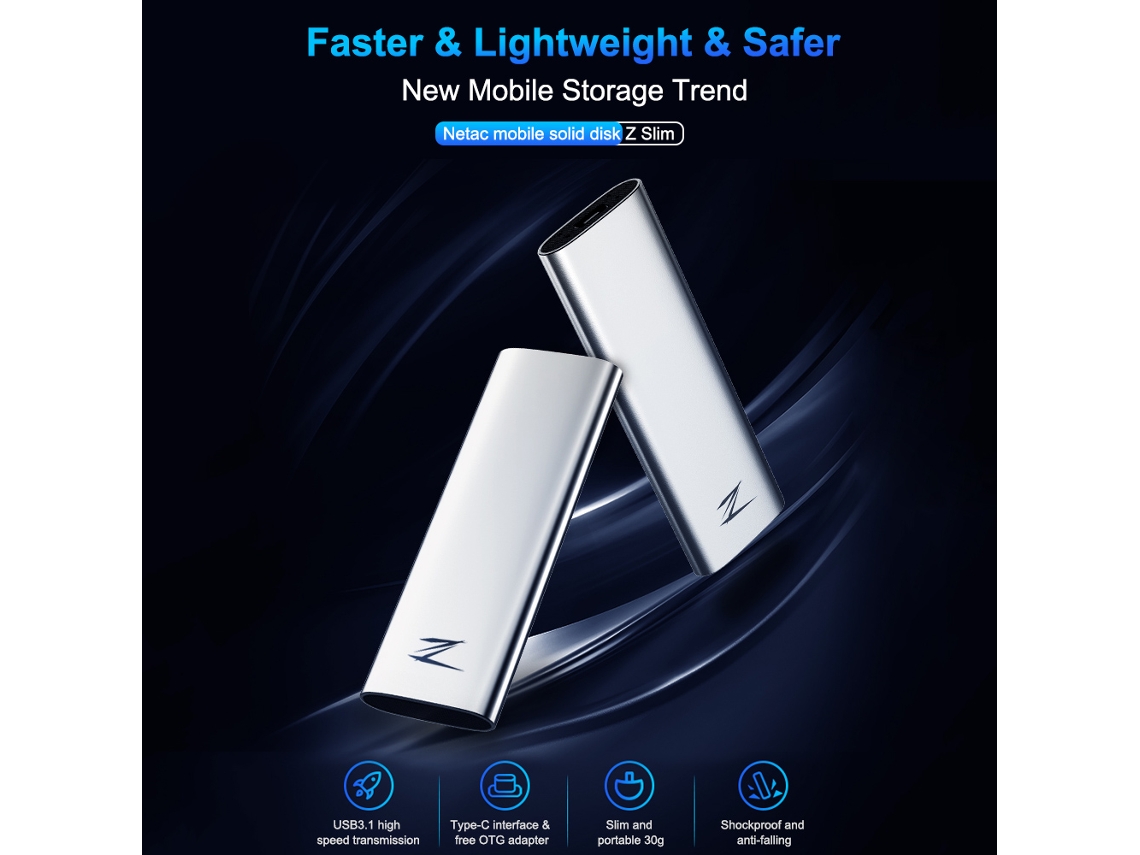 Unidade de Estado Sólido Portátil LAXISCREED 1tb Usb 3.1 Type c