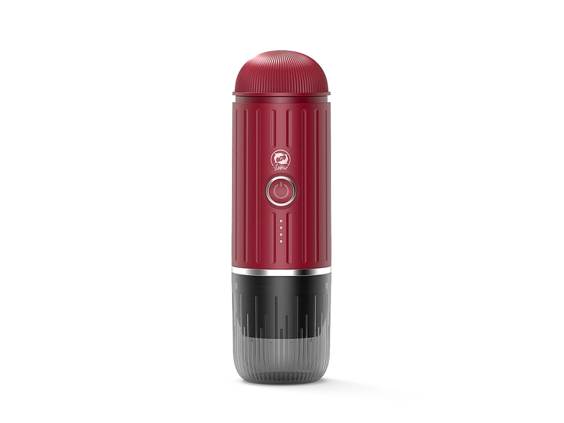 Cafeteira Portátil Italiana ZSANFS Pequena para Uso Doméstico com Cápsulas (vermelho 248x75mm)