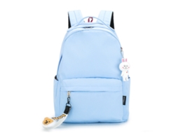 Mochila escolar clássica resistente colorida adolescentes para Menina (Verde)