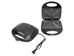 Maker de Sanduíches Elétrico 750w Press Panini Aquecimento Duplo Antiaderente para Casa e Comércio