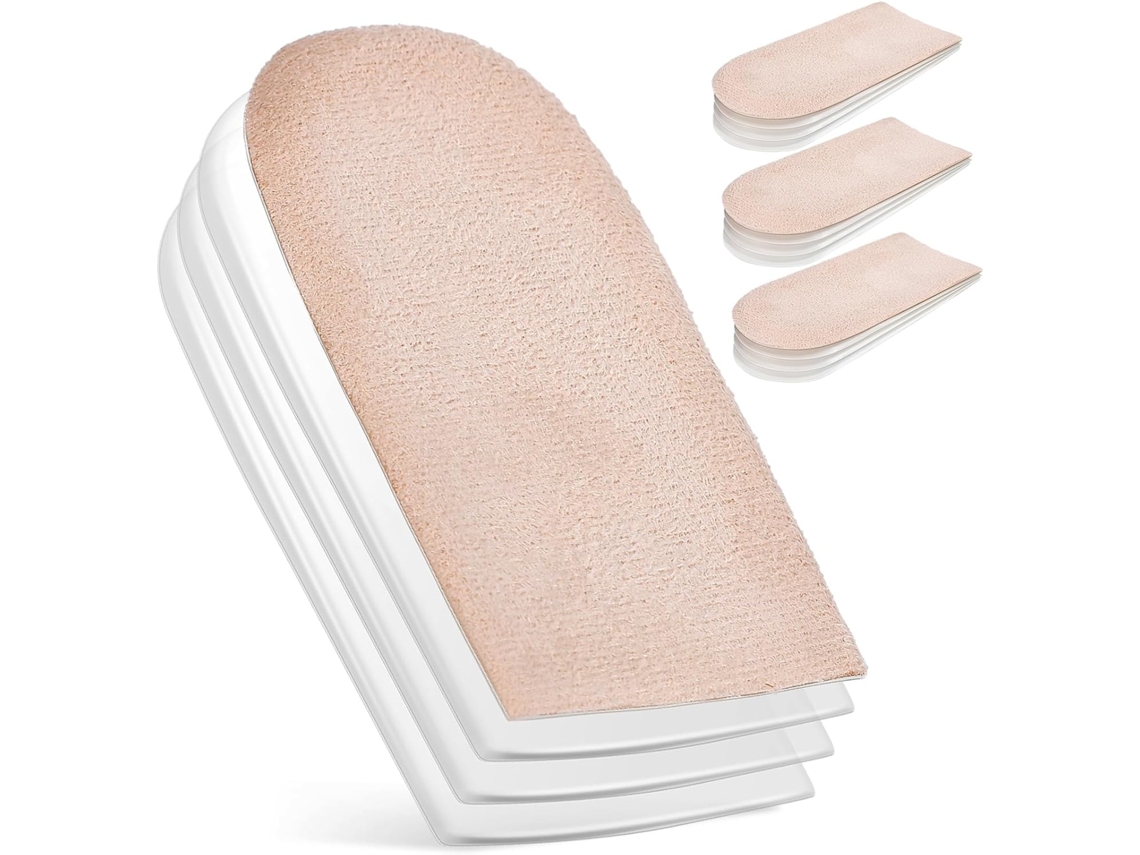 2 Pares De Palmilhas Invisíveis Para Elevação Do Calcanhar, Palmilhas Ajustáveis E Respiráveis Para Sapatos De Dança