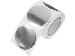 Adesivos Perfurados Para Medalhas De Diploma, Diplomas De Graduação, Certificados Acadêmicos, Unidades Por Cor, Prateados Gokoco