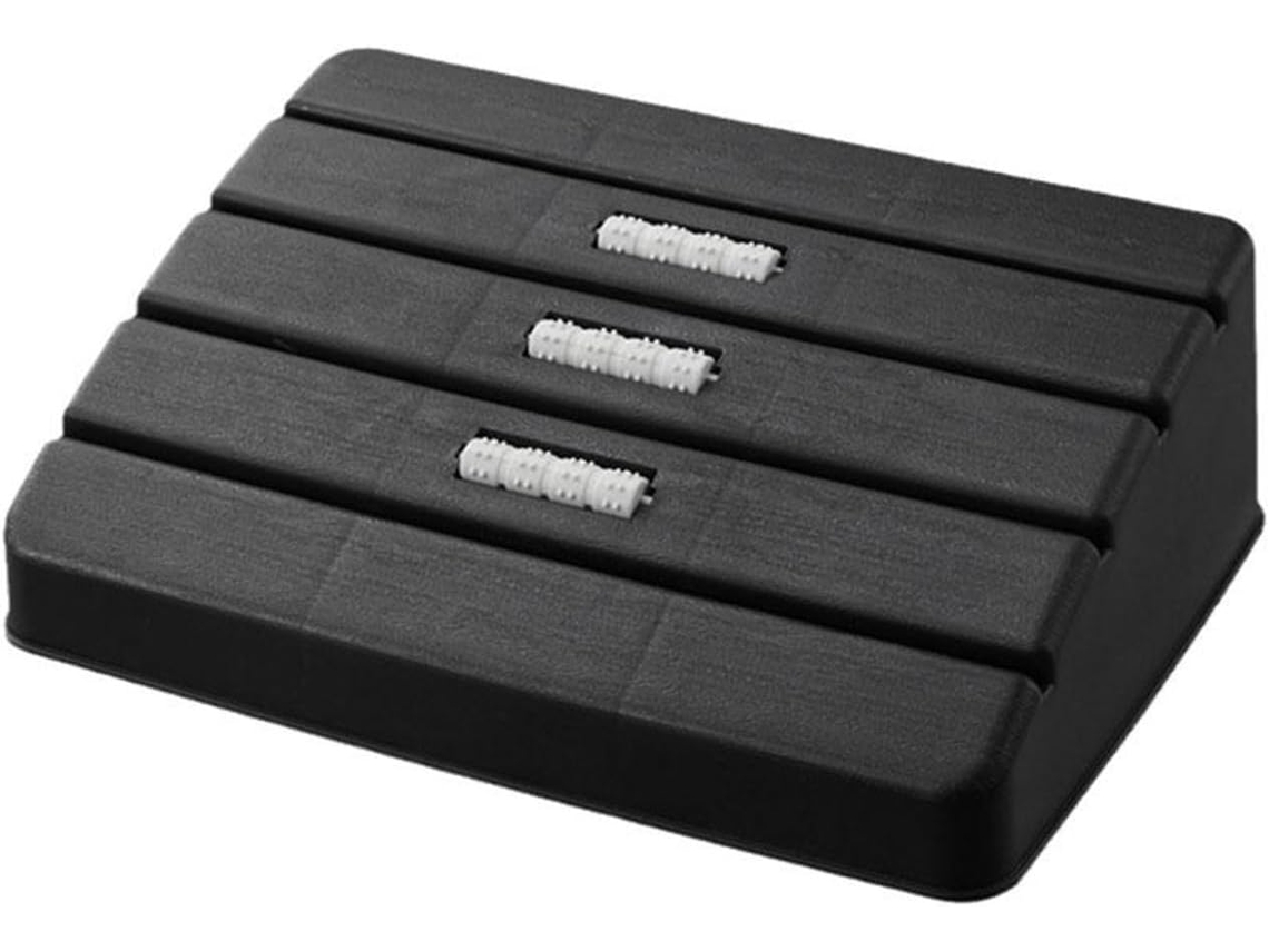 Apoio Pés Escritório Ergonômico Embaixo Mesa Multicolorido (preto)