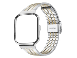 Bracelete para Huawei Watch Fit 4 Pro / Fit 4 / Fit 3 XIAOMOYU em metal Milanês magnético prata e dourado
