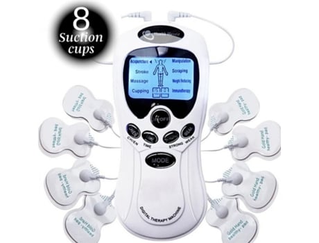 Estimulador Muscular Digital Pulso Pescoço Massageador Traseiro Com Patch De 8 Eletrodos Venisymlis