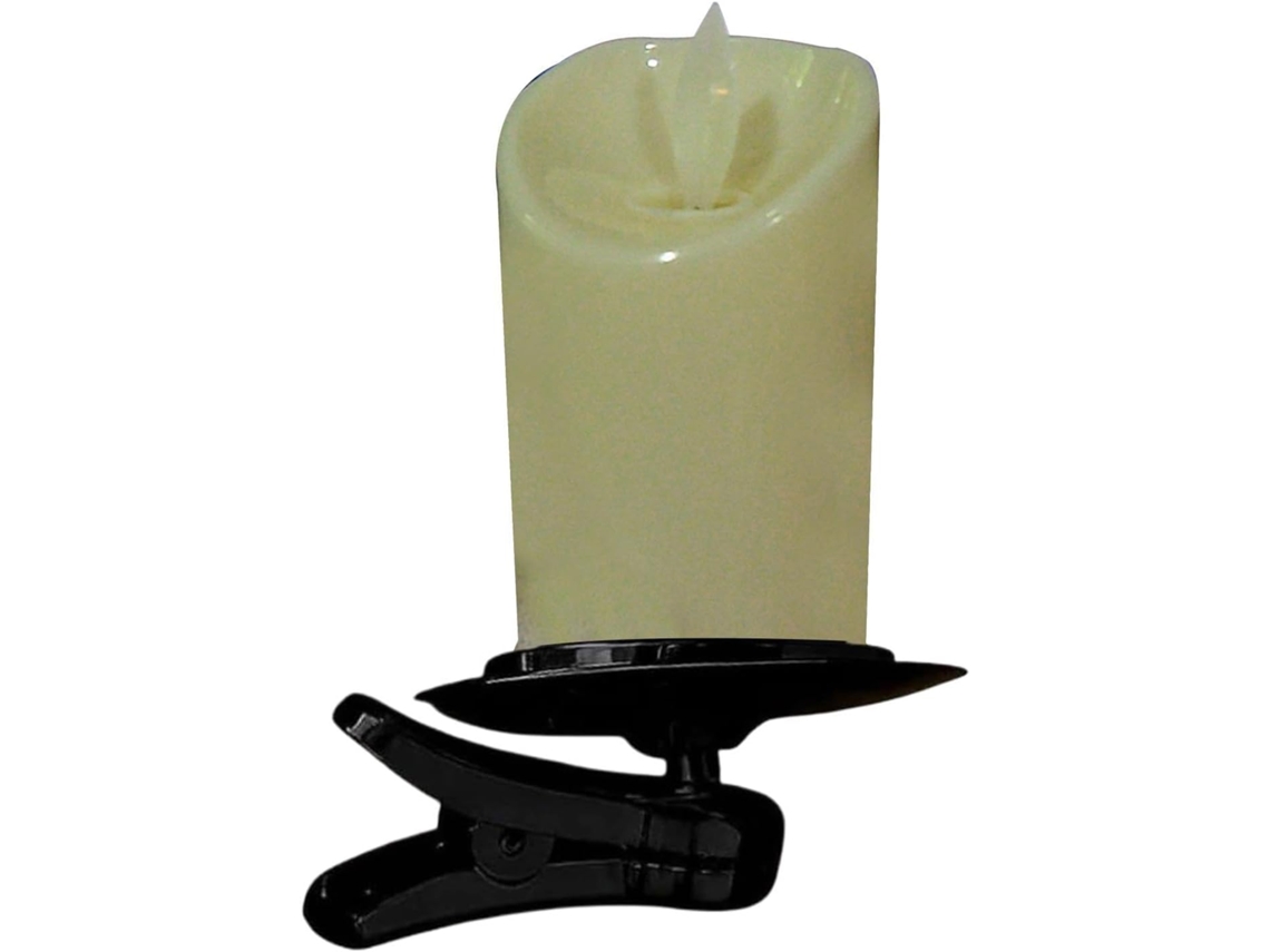 Vela Led Com Chama Simulada Para Decoração Clipe