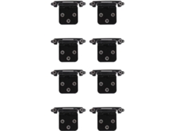Dobradiças De Aço Com Fechamento Automático, 8 Peças, Pretas, Para