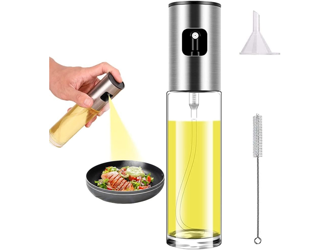 Conjunto De 1 Frascos Spray Recarregáveis Para Óleo E Azeite, Para Fritadeira A Ar, Para Aplicação Controlada De Temperos Na Cozinha