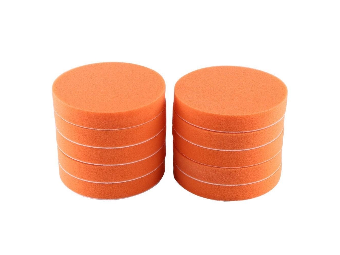 Conjunto De 10 Discos Esponja Laranja 15 Cm (6 Polegadas) Para