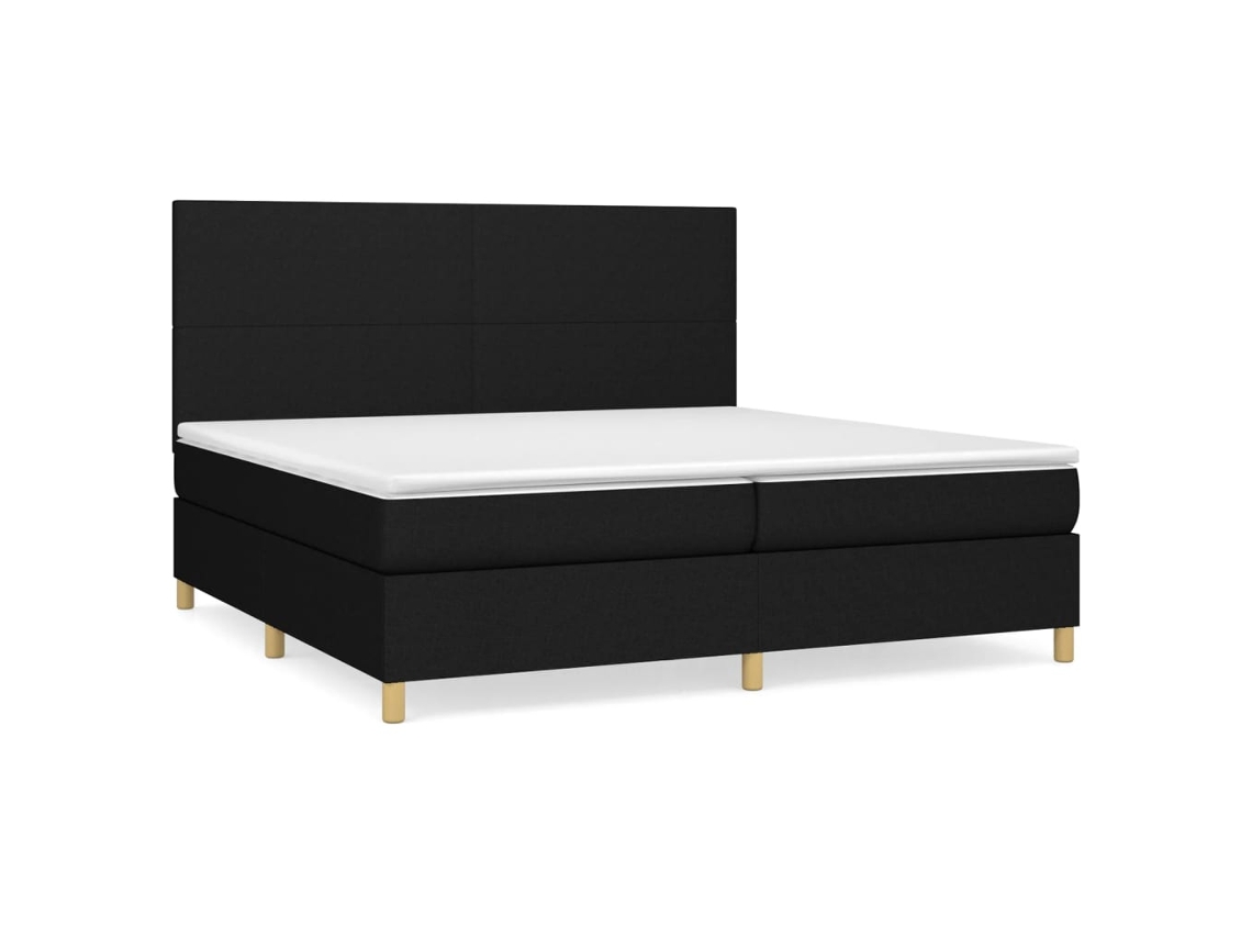 Box Spring Bed, Box Spring Beds Vidaxl Preto Tecido (200 X 200 Cm)