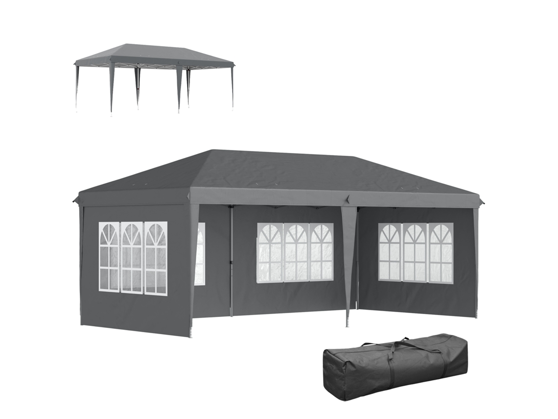 Gazebo 5x3m com Paredes Extensíveis ZACHARY