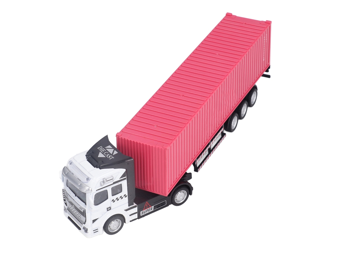 Primerox modelo de Caminhão Baú 1:48 Rosa Vívido Exquisito Brinquedo Decorativo para Acima de 3 Anos