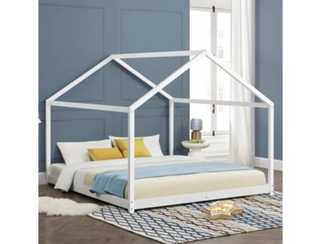 Cama Infantil [EN.CASA] (206 x 166 x 143 cm - Pinho - Branco)